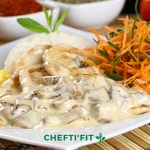 blanquette de poulet repas minceur, sains, diététiques en Martinique, livré pour la semaine chez vous ou au bureau